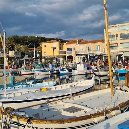 Elegant Studio Au Calme 2Mn Mer Wifi Clim Terrasse Parking Six-Fours-les-Plages Exterior foto
